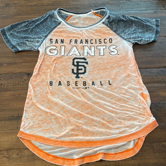 GIRLS San Francisco Giants burnout tee 10/12 (runs big) - Picture 1 of 7